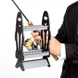 물고기 인기 스탠드형 낚시대 진열대 감성 보관대