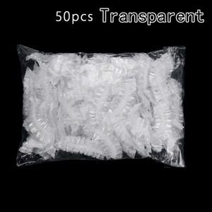 50/100pcs 일회용 방수 귀 덮개 목욕 샤워 살롱 보호자 커버 모자 가정용 염색 헤어 도구