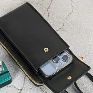 [콩심팥심]간편 외출 해외 여행 모던 핸드폰 휴대폰 지갑 가방 중년폰지갑