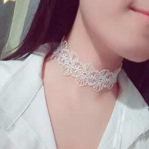 [오노마] ONM 플라워 레이스 초커 목걸이 SL-1004052