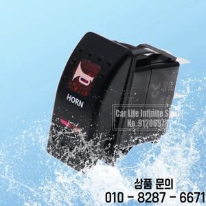12v/24v 빨간색 Led 경적 로커 스위치 보트 SPST 5 핀 (ON) OFF UTV RZR 자동차 용 순간 토글