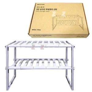 [콩심팥심]선반 다용도 주방 2단 탕비실 조립 싱크대 정리대 싱