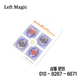 Queens Parade of the 설명 마술 트릭 카드 4Q 예측 클로즈업 환상 기믹 소품 14세 이상용 장난감