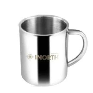 키친아트 물컵 스텐컵 이중 진공 물잔 손잡이컵 300ml 업소물컵 식당물컵 스텐머그컵