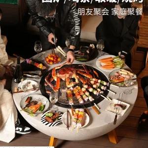 곤로 업그레이드 가스난로 화로 캠핑 만능 난로 화이트