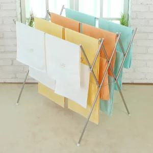 W형 빨래건조대 4단 /올스텐 이불 수건 베란다 접이식 건조대