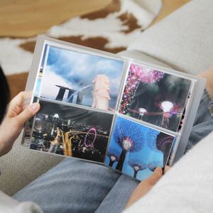 리코즈 모노클리어앨범 3X5 / 4X6 더블 사이즈 4권세트 (케이스 포함)