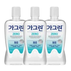 가그린 제로 구강청결제 750ml x 3개+100ml