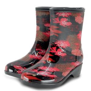 투명방한여반장 펭귄장화 여자장화 털장화