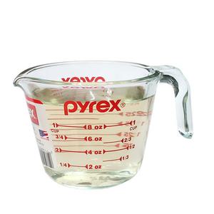 파이렉스 내열 유리 계량컵 미제 투명 미니 계량용기 소사이즈 250ml