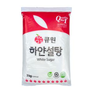 0227. 삼양사 큐원 하얀설탕 3kg