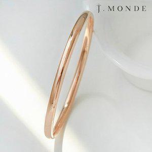 [제이몽드] 14K 뱅글 4mm 타원 팔찌