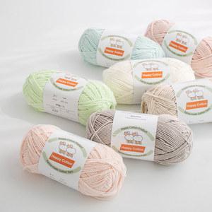 [울클럽]100g 대용량 해피코튼실 Happy cotton 아기 소품 인형 뜨개 털실