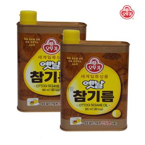 참기름 오뚜기 옛날 참기름 대용량 900ml X 2통 고소한 오뚜기참기름