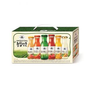 가야농장 6종 종합 선물세트 180ml x 12병 소박스 1박스
