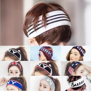 페브릭 헤어밴드 에어로빅 스포츠 힙합 필라테스 니트
