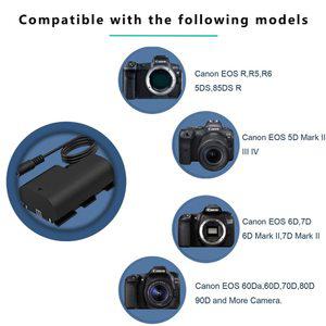 LP-E6 E6N ACK-E6 DR-E6 더미 배터리 DC 보조베터리 USB-C 캐논 EOS 6D 7D 60D 70D 80D 90D R R5 R6 5DS 5D