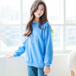 [아이라인키즈] 포비즈 자수 맨투맨 주니어 티셔츠 캐주얼 여아 의류 초등 학생 옷 아동 복