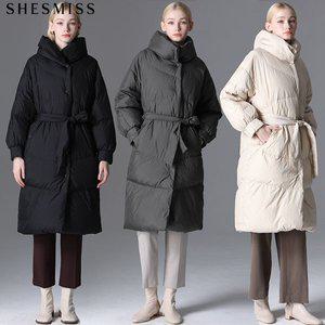 [쉬즈미스]SHESMISS)] 벨티드 후드 패딩 점퍼 (택가격 568000원)