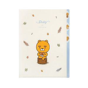 카카오프렌즈 데일리 인덱스 파일/화일-라이언 /10개 3포켓화일