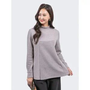 [하프클럽/]스위트 A라인 기모 블라우스 E214BL06