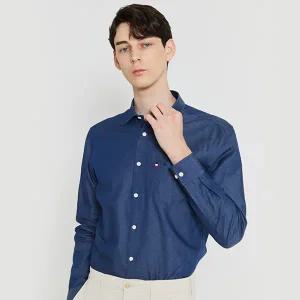 [하프클럽/듀퐁셔츠]데님 라이크 포켓 트리콜로르 956 뉴 캐주얼 셔츠