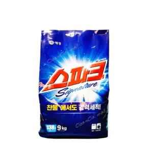(애경) 스파크 시그니처 가루 세탁세제 절약형 리필 9kg x1개