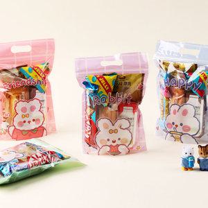 아트랄라 파스텔 동물 포장봉투 (10매)-색상랜덤 간식포장 구디백 지퍼백 행사