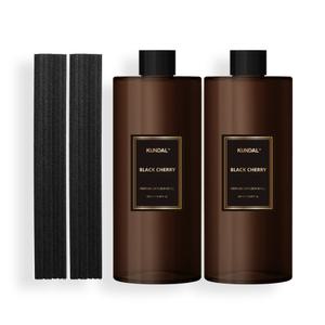 쿤달 퍼퓸 디퓨저 리필 2구 세트 블랙체리 500ml