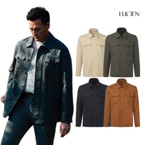 루시앙 썸머 프렌치 린넨 블렌디드 셔츠 재킷