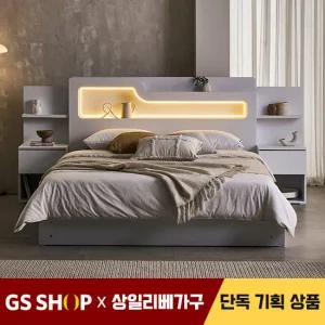 [특가]상일리베가구 디데이 LED 수납 침대 SET+독립유로탑40T Q(퀸)
