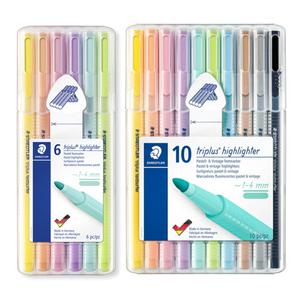 STAEDTLER 스테들러 트리플러스 파스텔 삼각 형광펜 362C / CSB6 6색 CSB10 10색