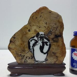 나무화석 달마 높이22cm 무게1.1kg 단초마을 골동품/수집품/도자기