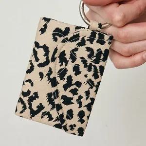 [비덜스트] Leopard Quilting Ring Mini Wallet_2color