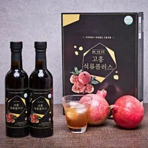 고흥 석류원액 석류플러스 375ml x 2병