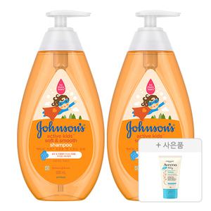 존슨즈 키즈 소프트 앤 스무디 샴푸 500ml, 2개 + 증정(데일리 로션, 30g, 1개)