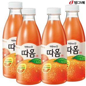 빙그레 따옴 자몽 주스 730ml(4입) 냉장주스