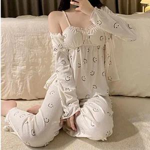 [셀러허브 패션][JHP85535_51]여성 투피스 세상편한 쓰리피스 홈웨어 세트