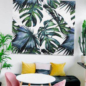 거실 몬스테라 패브릭 캔버스그림 인테리어 액자 L (WFFTSRN)