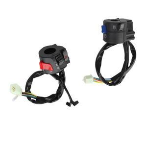 바이크 오토바이 핸들 바 스위치 방향 지시등 헤드라이트 전기 시작 컨트롤러 직경 7 인치 8