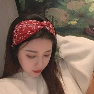 패브릭 머리띠 여성 꼬임 터번 헤어밴드 캐주얼-WC1BCBB