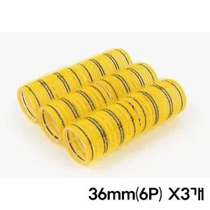 찍찍이 컬러 헤어 구르프 36mm 6P X3개 헤어컬 볼륨-W8D9A2B