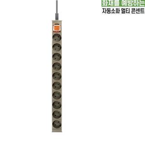 동양-AL-서버탭 화재사고 화재예방 자동소화 콘센트 16A 알루미늄 멀티탭 메인스위치 10구3m