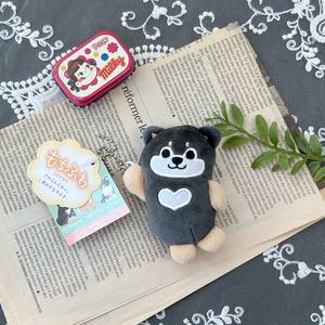 모찌후와 시바견 꼬마 쿠로야나기 인형 키링