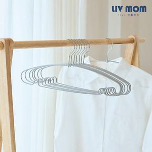 논슬립 철제 코팅 라운드 옷걸이 25P+25P