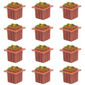 정경 컬렉션 모형 화단 꽃 정원 공원 가로 1 150 12개입 모델 건물모형 디오라마 상자마당 장식 철도 교육 DIY GY36150 12JP