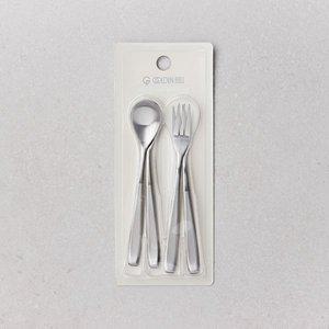 모던 샌딩 티스푼 티포크 4P