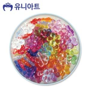 (5000통)(꽃 2.2cm) 유니아트 모양 비즈 21번/컬러/팔찌/공예/재료/키링/만들기/비즈발/구슬/세트/DIY