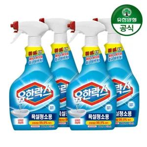 유한락스 욕실청소 650ml 4개