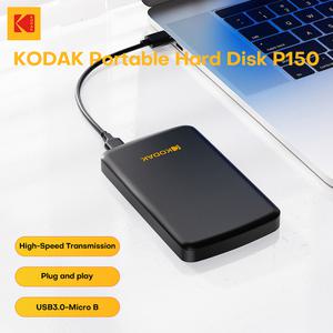 외장하드ssd KODAK P150 512GB 2.5인치 휴대용 외장형 HDD USB 3.0 5Gbps 게임용 스토리지 디스크 노트북